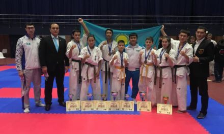 На Кубке Европы Казахстанские спортсмены по Киокушинкай-кан каратэ собрали медали всех достоинств