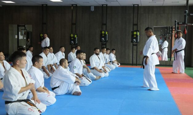 С 5 по 10 августа в городе Нур-Султан прошел учебно-тренировочный семинар для повышения квалификации тренеров, а также судей Республиканской Национальной федерации киокушинкай-кан каратэ.