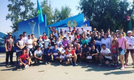 Кокшетауские каратистки приняли участие в оздоровительном забеге