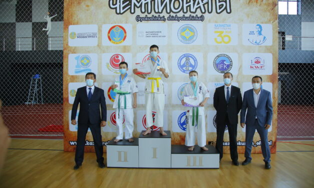 Итоги первого дня Объединенного Чемпионата Республики Казахстан по Киокушин каратэ