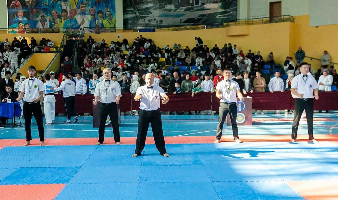 Судейский состав Республиканской Национальной федерации киокушинкай-кан каратэ на чемпионате Республики Казахстан — 2022.